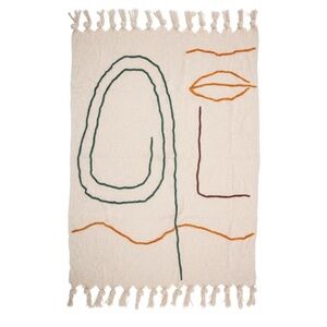 Bloomingville Abstract Cotton Throw